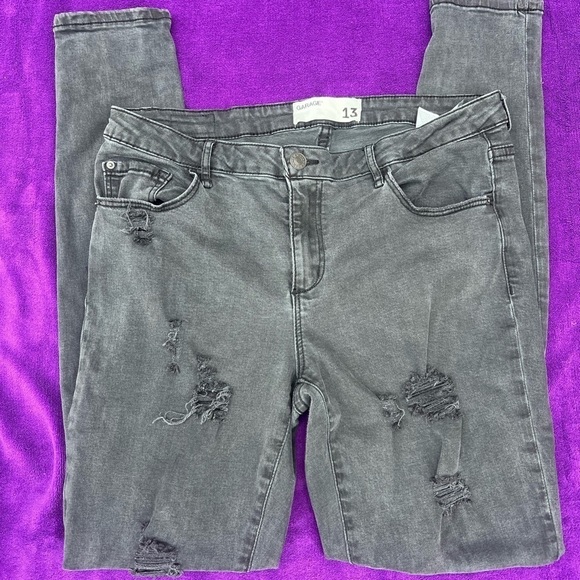 Garage black high‎ waist jeggings size 13 - Picture 1 of 8